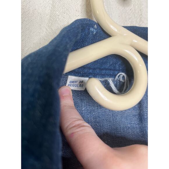 1950s Heavy Thick Distressed Denim Garage Grunge Coveralls Jumpsuit Work Wear M - Picture 2 of 12